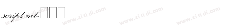 script mt字体转换